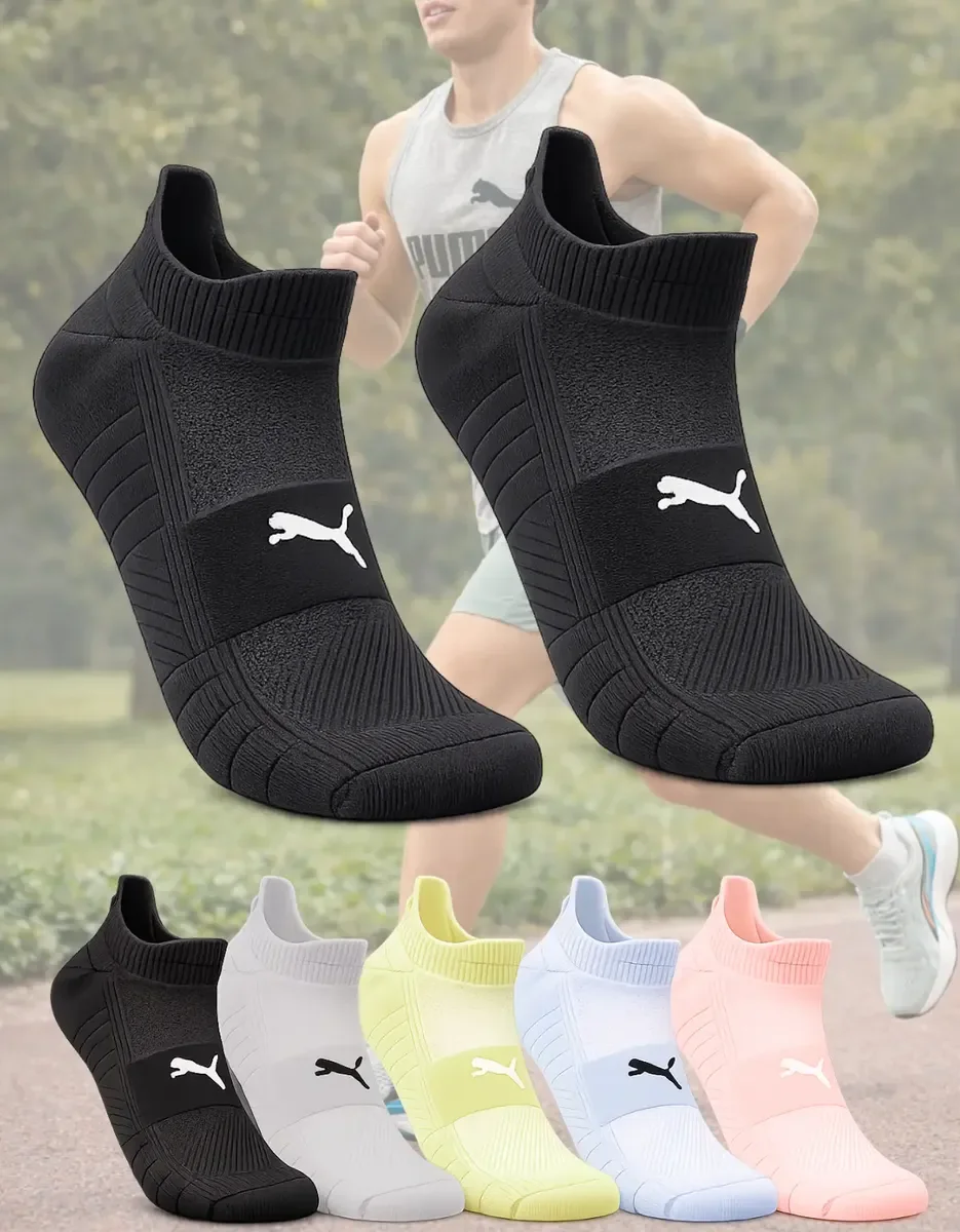 Foto 1 de Meia Puma Poliamida Esportiva Corrida Dry Academia Soquete Preto M (34-39)